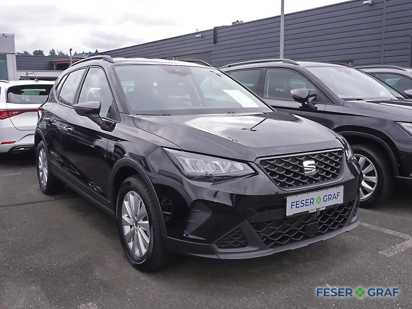 SEAT Arona Style 1.0 TSI SHZ/GRA/LED Noir - 2