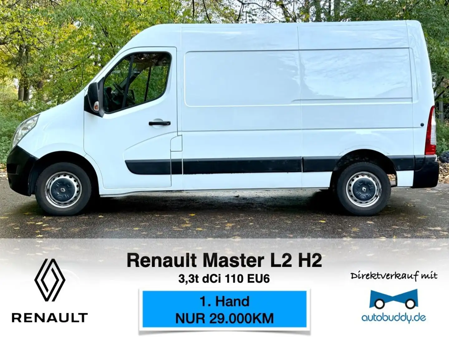 Renault Master Kaste L2H2 *1.Hand / Nur 29.000km* Weiß - 1