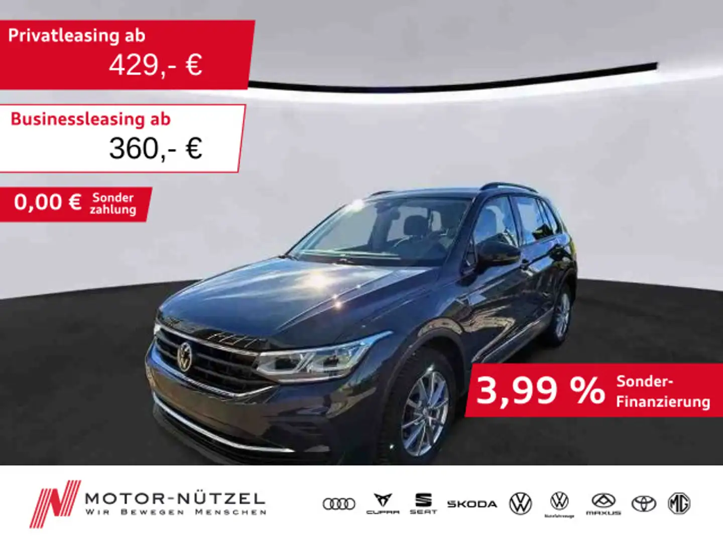 Volkswagen Tiguan 2.0TDI DSG 4M LIFE MATRIX+ACC+AHK+NAV+SHZ Grau - 1