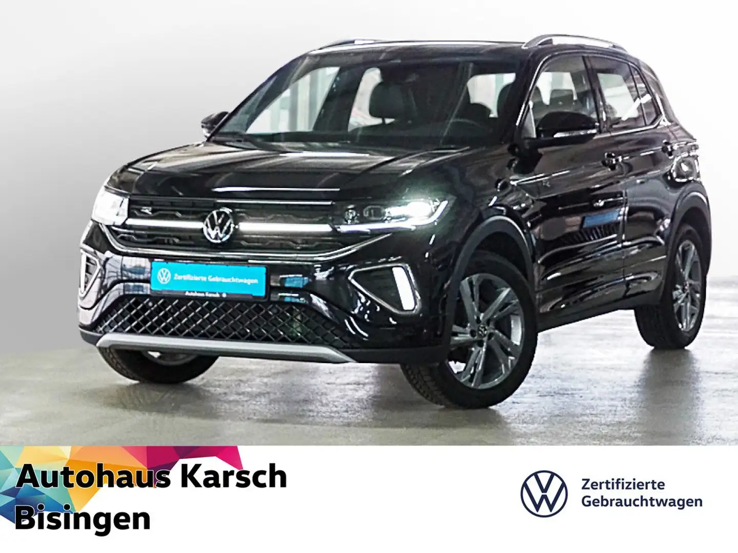 Volkswagen T-Cross 1.5 TSI DSG R-Line AHK, NAVI, IQ.LIGHT LED Schwarz - 1
