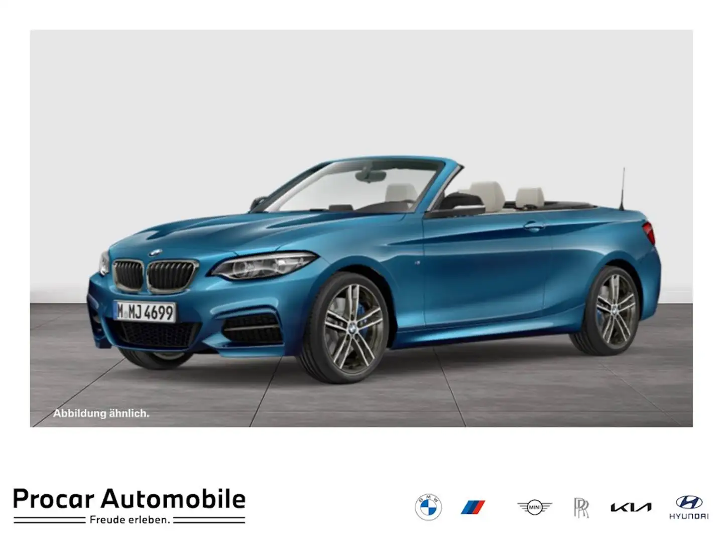 BMW 240 M240i H/K+ADAPT.LED+ACC+DA+KAMERA+LHZ Bleu - 1
