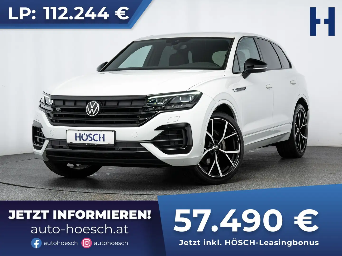 Volkswagen Touareg R-Line TDI 4M TOP EXTRAS -49% Blanc - 1
