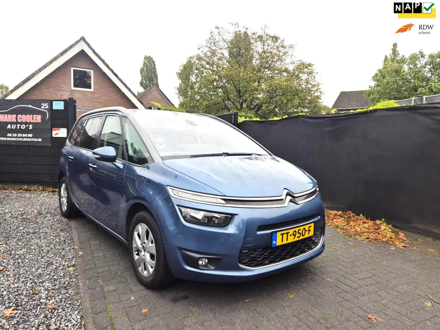 Citroen Grand C4 Picasso 1.6 VTi Intensive Navi Clima Cruise Blauw - 1