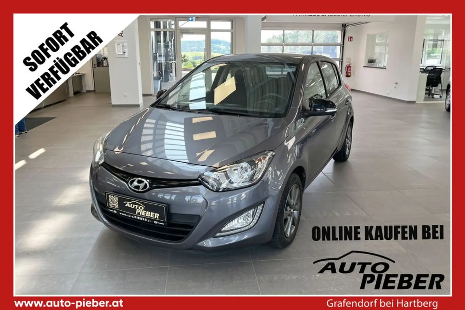 Hyundai i20 Hyundai 1,25 GO! *Klima, USB, Bluetooth, * Gris - 1