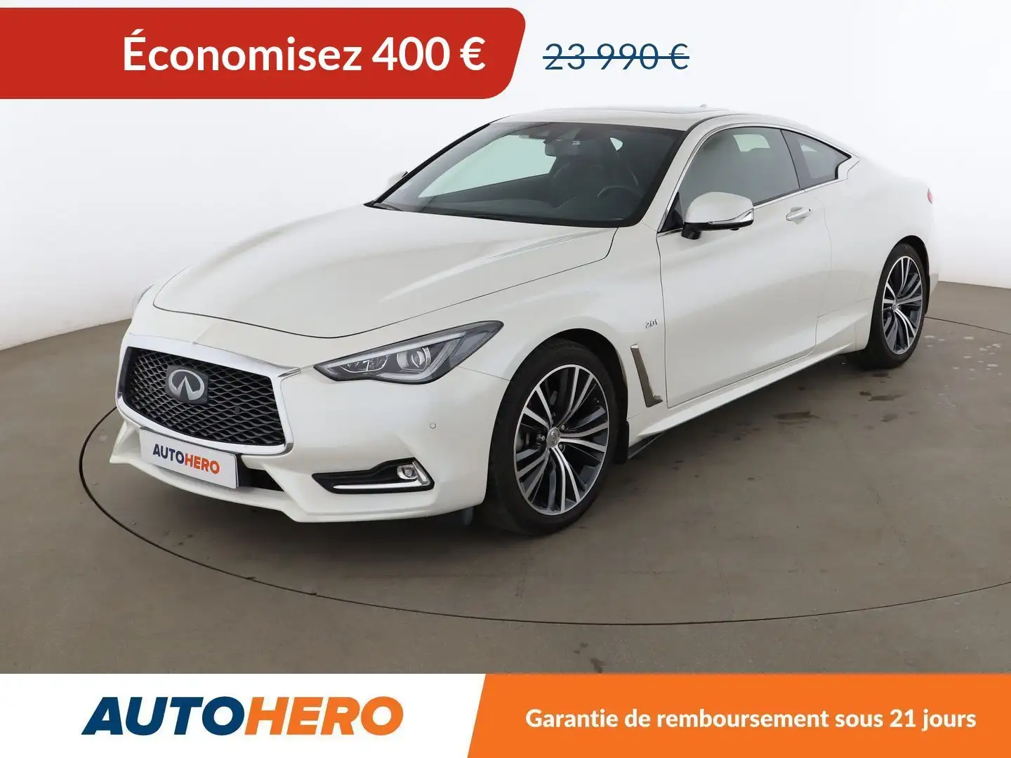 Infiniti Q60 2.0T Premium Tech BVA Weiß - 1