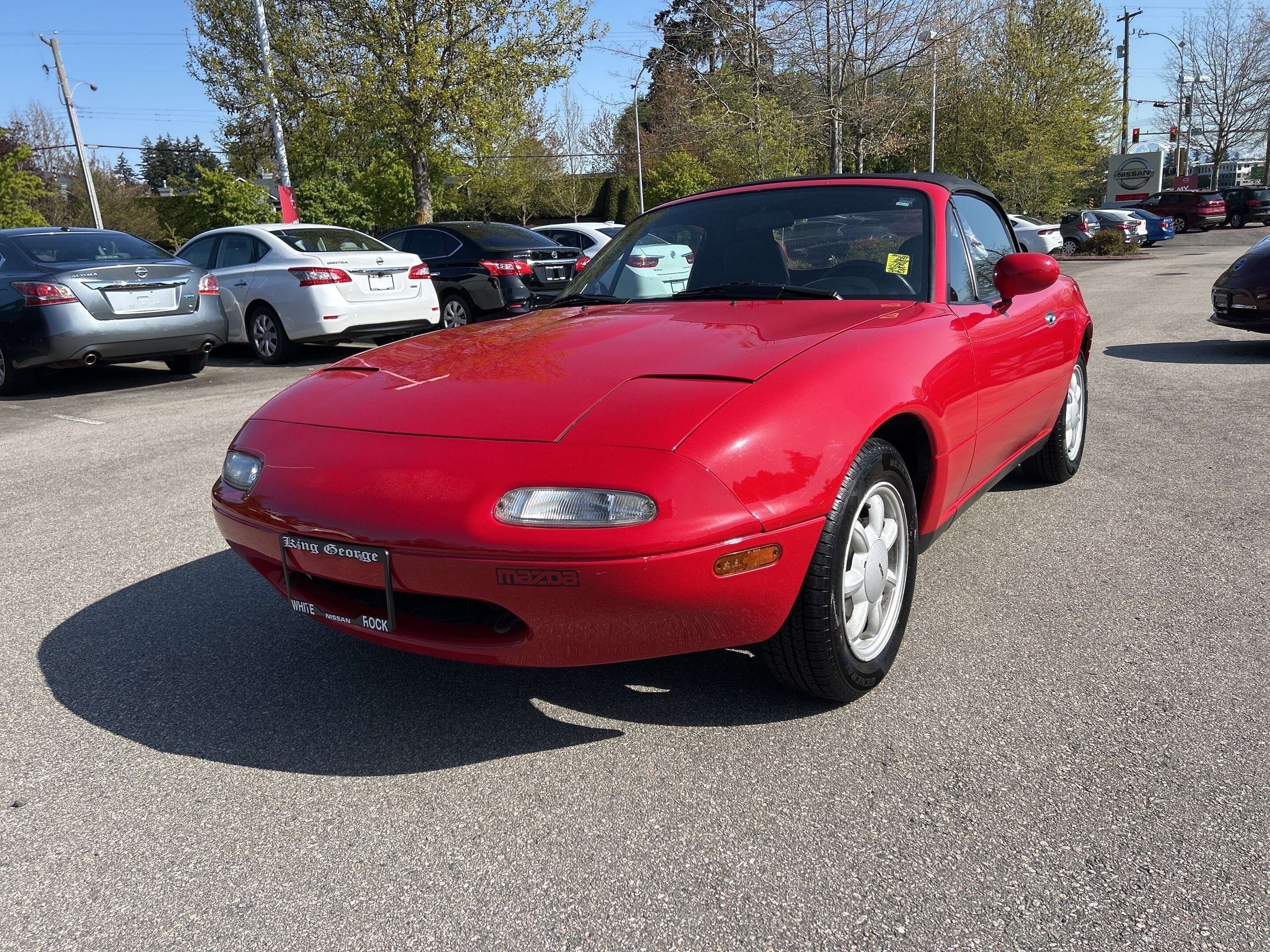 Red 1991 Mazda MX-5 Miata Special Convertible Rear-Wheel Drive 5-Speed Manual