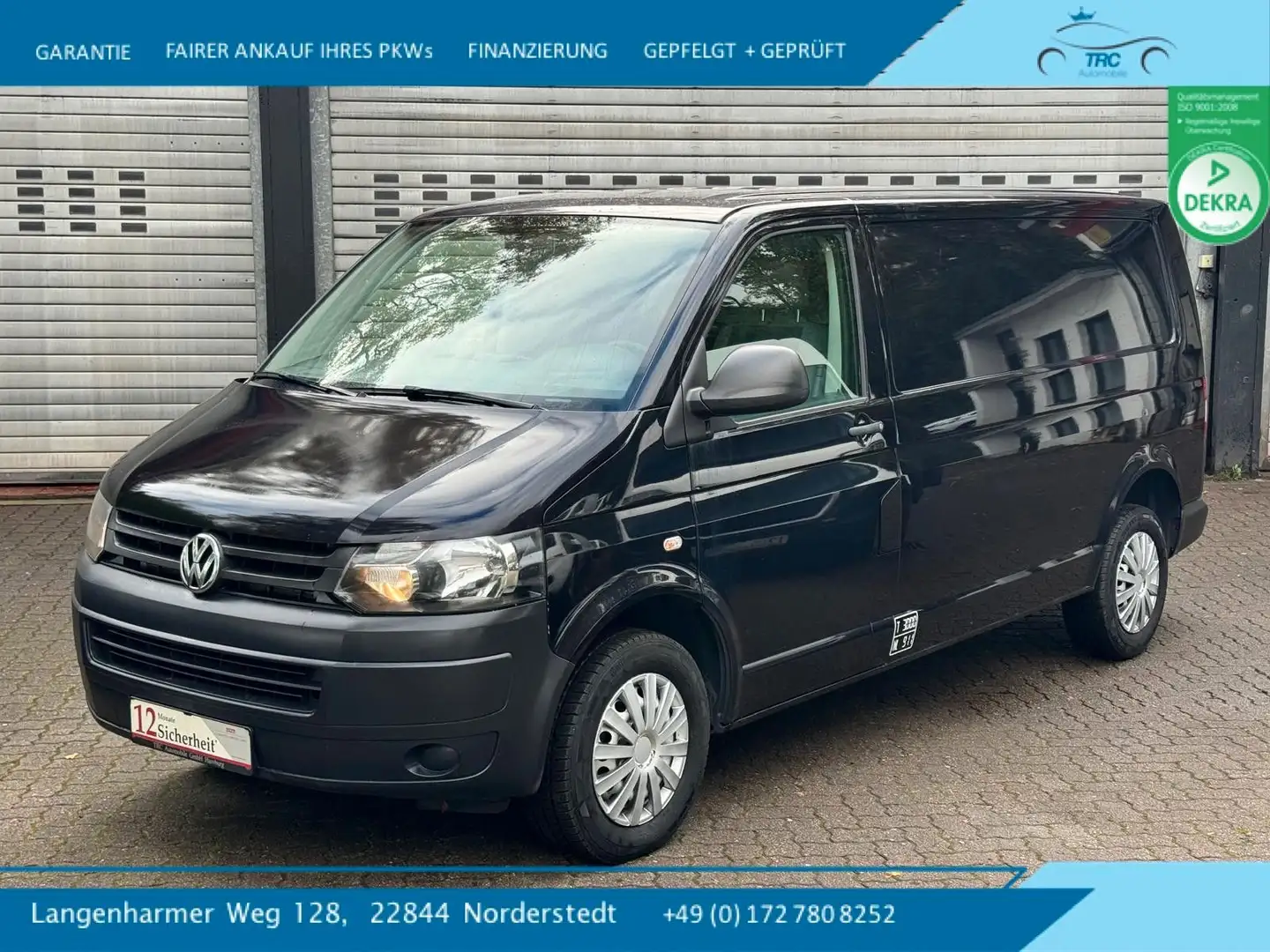 Volkswagen T5 Transporter Kasten-Kombi Kasten lang Schwarz - 1