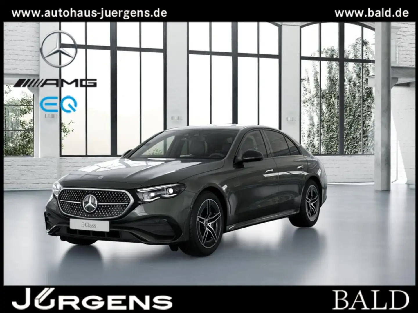 Mercedes-Benz E 300 e 4M AMG-Sport/Pano/Super/AHK/Leder/Burm Grau - 1