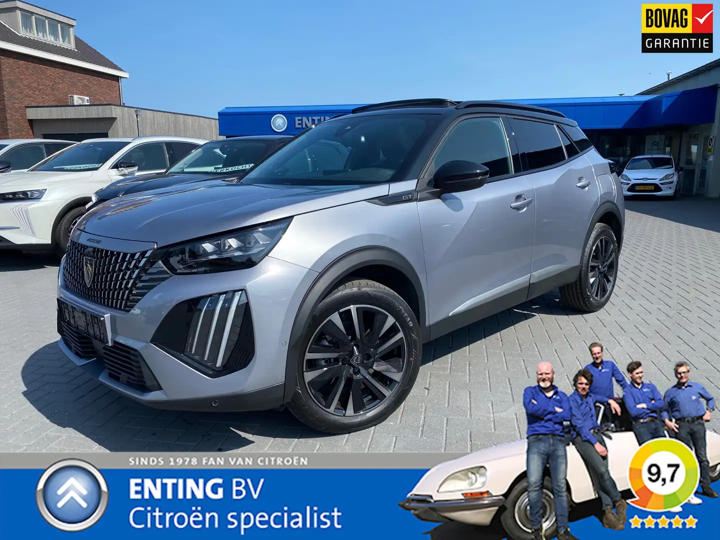 Peugeot 2008 1.2 Hybrid 145 GT ALCANTARA SCHUIFDAK 360 CAM ADAP Grijs - 1