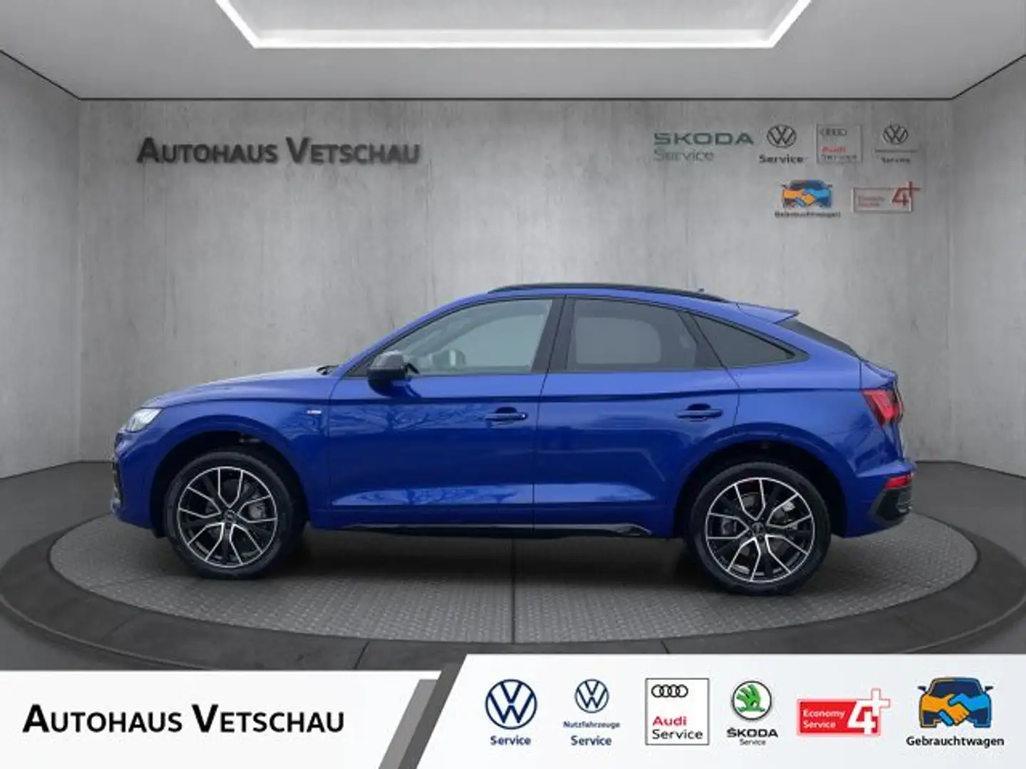 Audi Q5 Sportback 45 TFSI qu S-line Matrix/20 Bluetooth Blau - 1