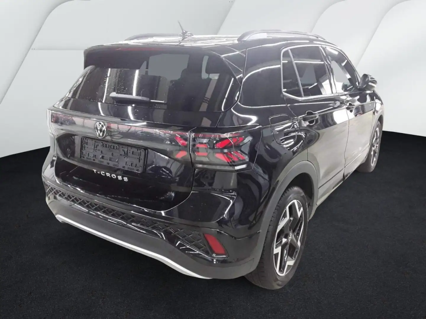 Volkswagen T-Cross 1.5 TSI R-Line DSG (IQLight+APP+ACC+SH+RearView) Schwarz - 2