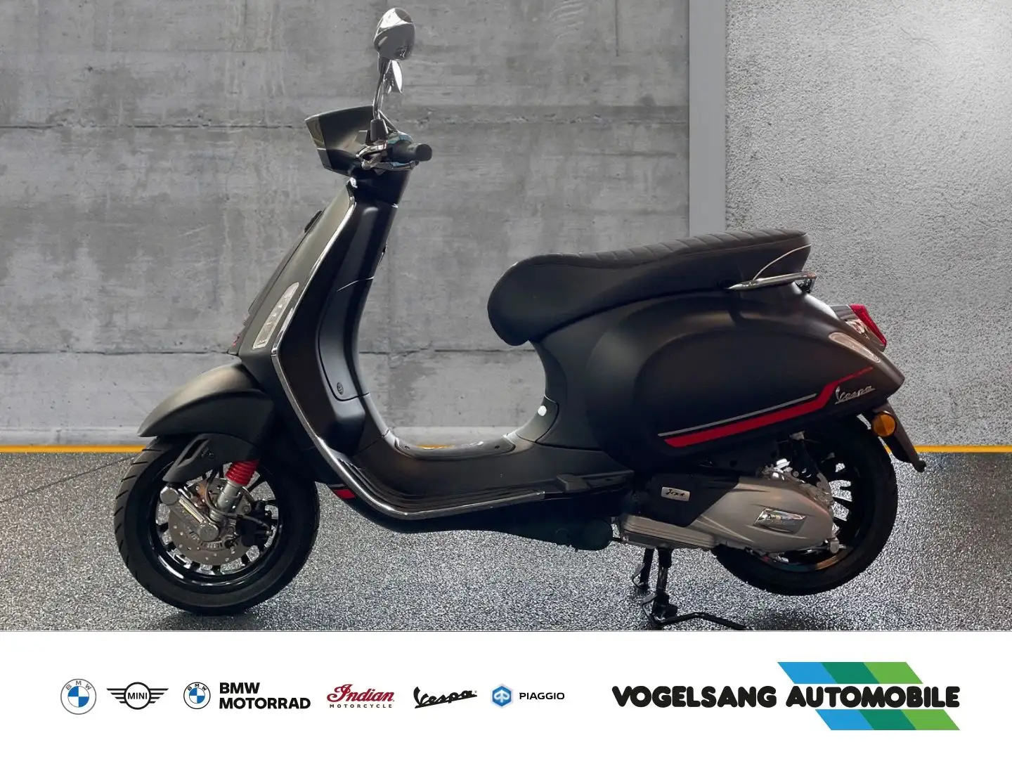 Vespa Sprint 125 Sport, I-Get, E5, TFT Display, Wegfah Zwart - 2