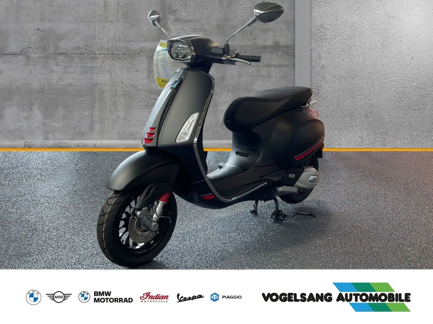 Vespa Sprint 125 Sport, I-Get, E5, TFT Display, Wegfah Zwart - 1