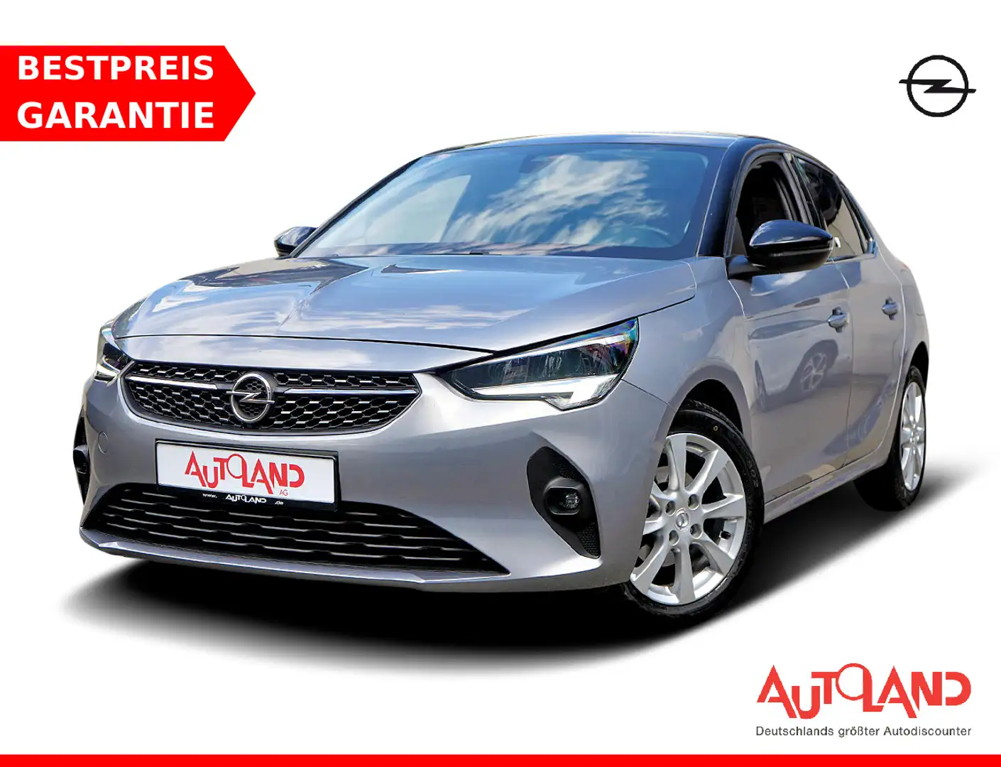 Opel Corsa F 1.2 Elegance LED Klimaaut. 360° Tempomat Grijs - 1