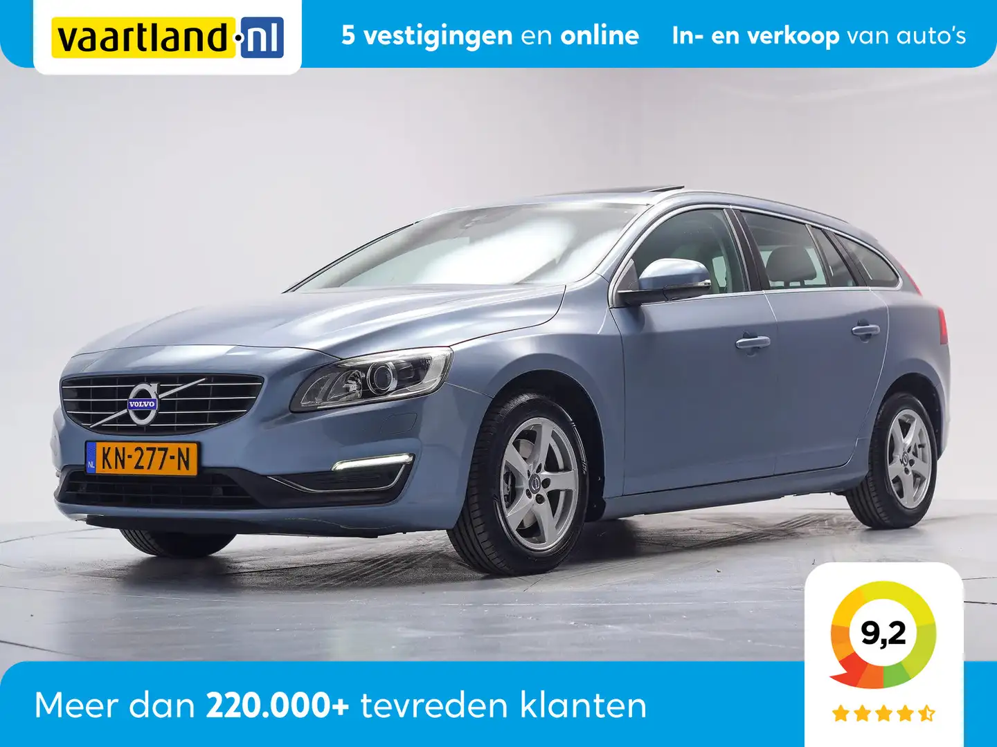 Volvo V60 2.0 D3 Nordic+ [ Xenon Navi Leer Schuifdak ] Blu/Azzurro - 1