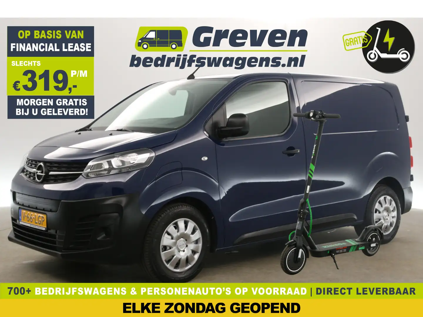 Opel Vivaro-e L1H1 Edition 50 kWh | Elektrisch | GRATIS E-Step! Bleu - 1