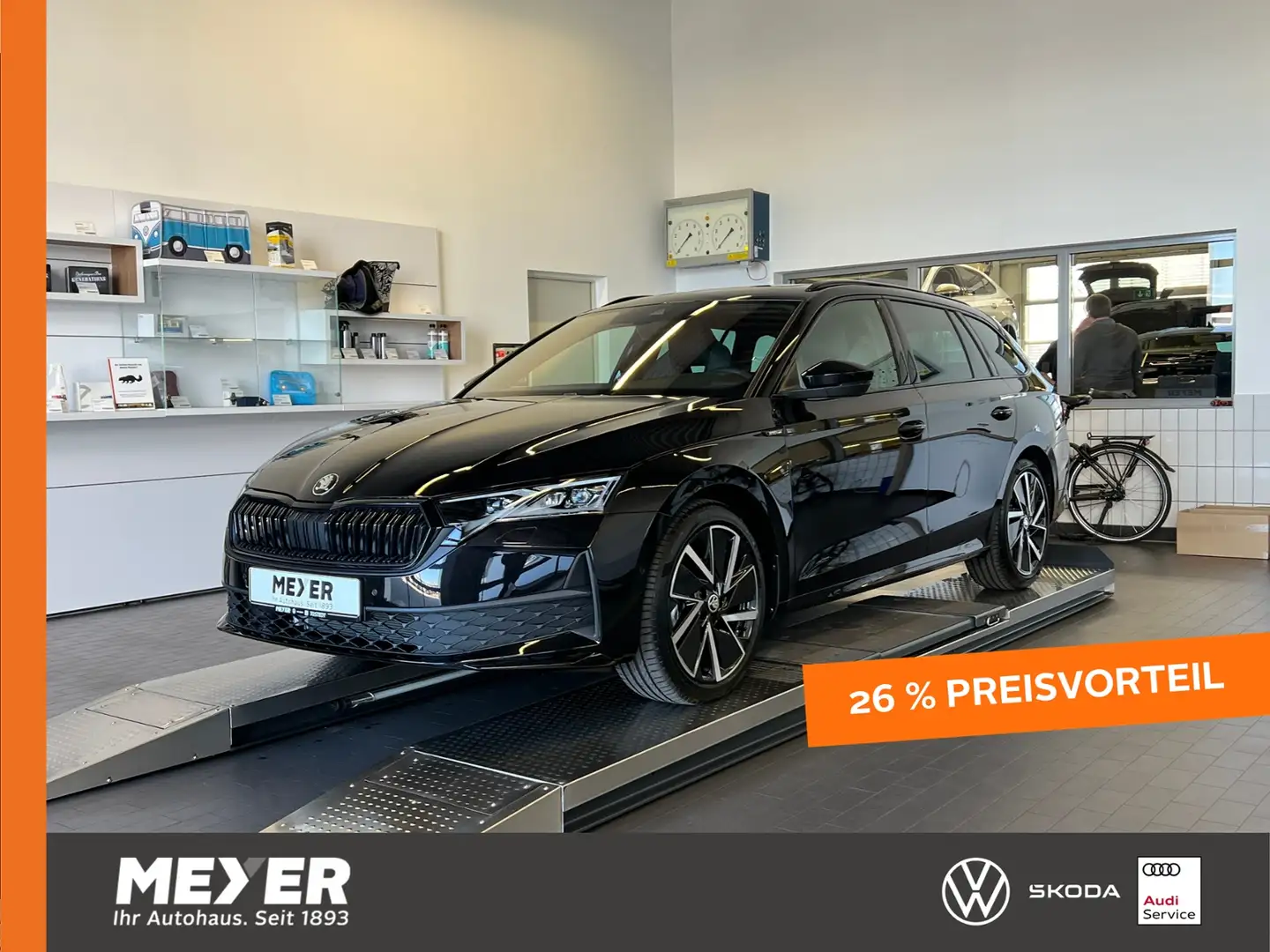 Skoda Octavia Combi IV Sportline 2.0 TDI DSG *AHK, LED, Panoram Schwarz - 1