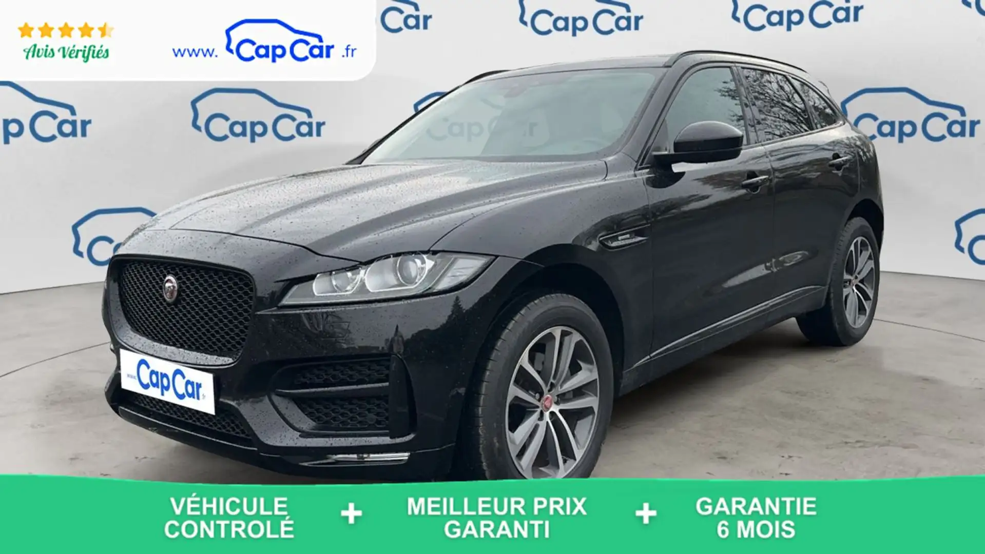 Jaguar F-Pace 20d 180 BVA R Sport - Automatique Toit ouvrant Noir - 1