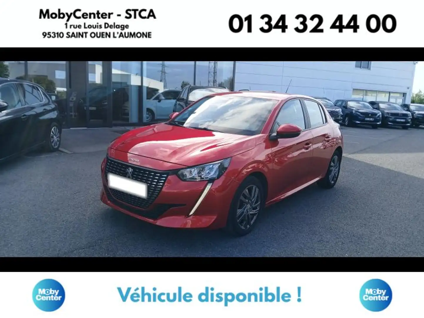 Peugeot 208 1.2 PureTech 100ch S\u0026S Active Business Rouge - 1