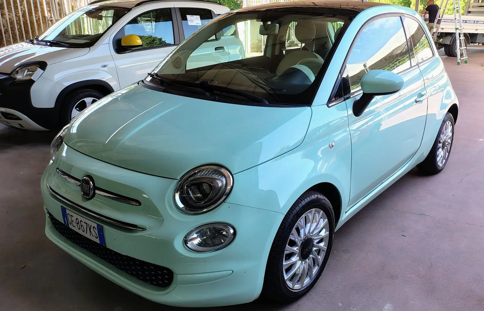 Fiat 500 500 1.2 Lounge Benzina/GPL Verde - 1