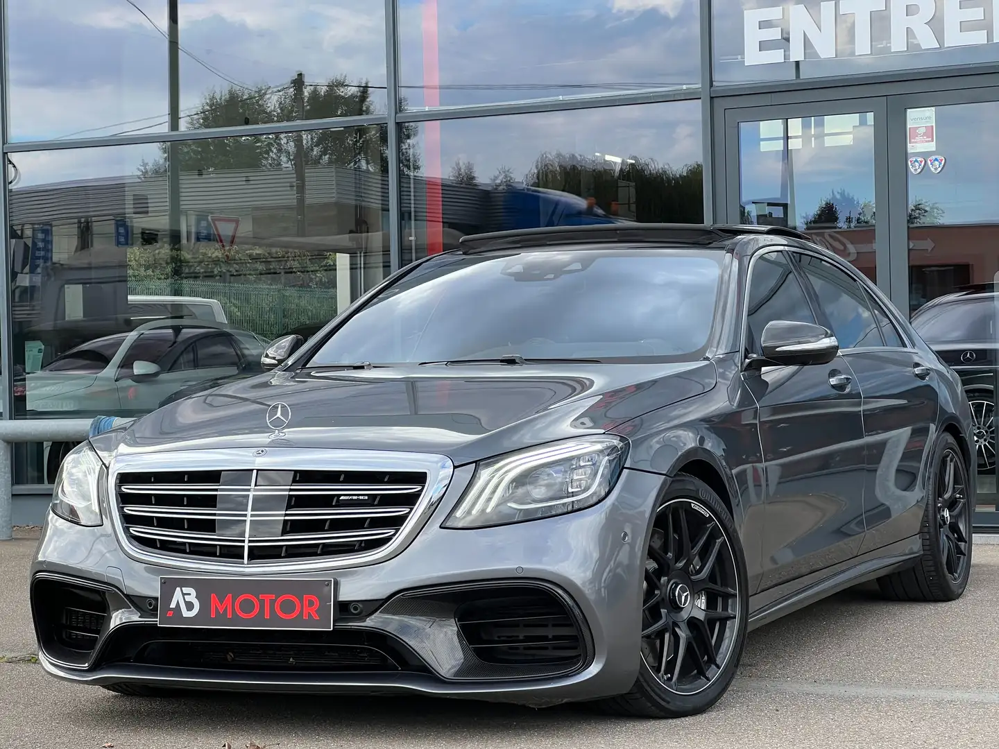Mercedes-Benz S 63 AMG LONG 4-MATIC DISTRONIC SUSPENSION PANO CARBONE FUL Grau - 2