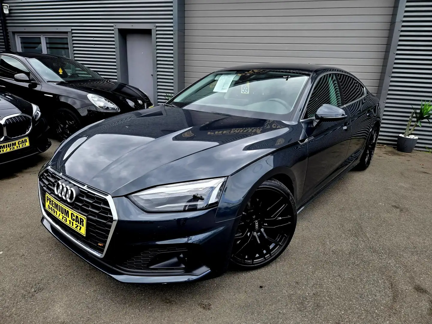 Audi A5 🔺A5*LOOK*SLINE🌟*CUIR*TOIT PANO*CAR*PLAY🔺 Gris - 2