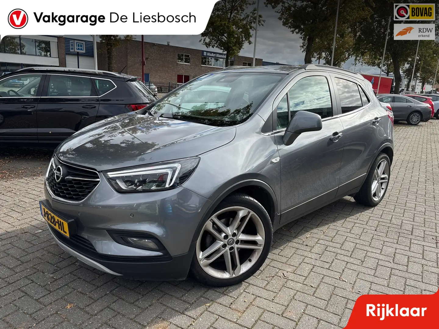 Opel Mokka X 1.4 Turbo Black Edition/leer/schuifdak/trekhaak/na Grijs - 1