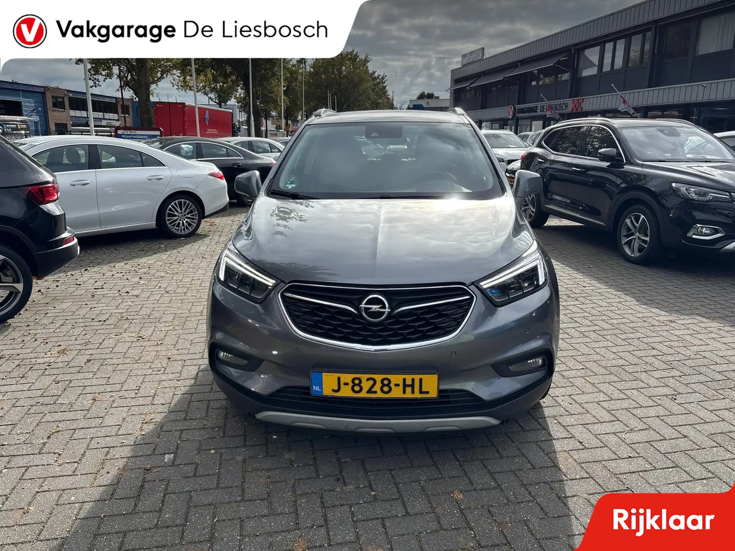 Opel Mokka X 1.4 Turbo Black Edition/leer/schuifdak/trekhaak/na Grijs - 2
