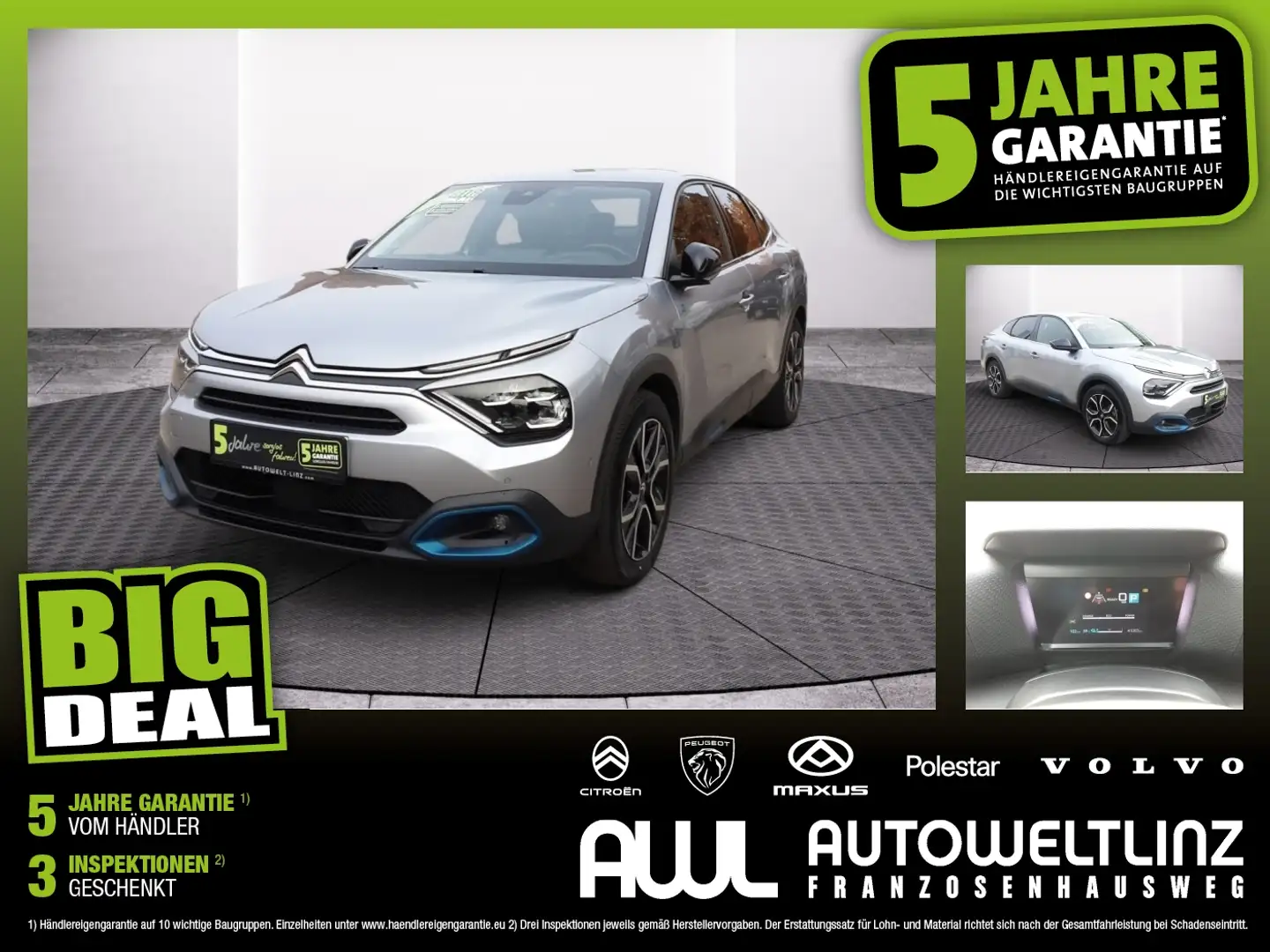 Citroen E-C4 X Elektro 136 Shine Pack 50kWh Shine Pack Gris - 1