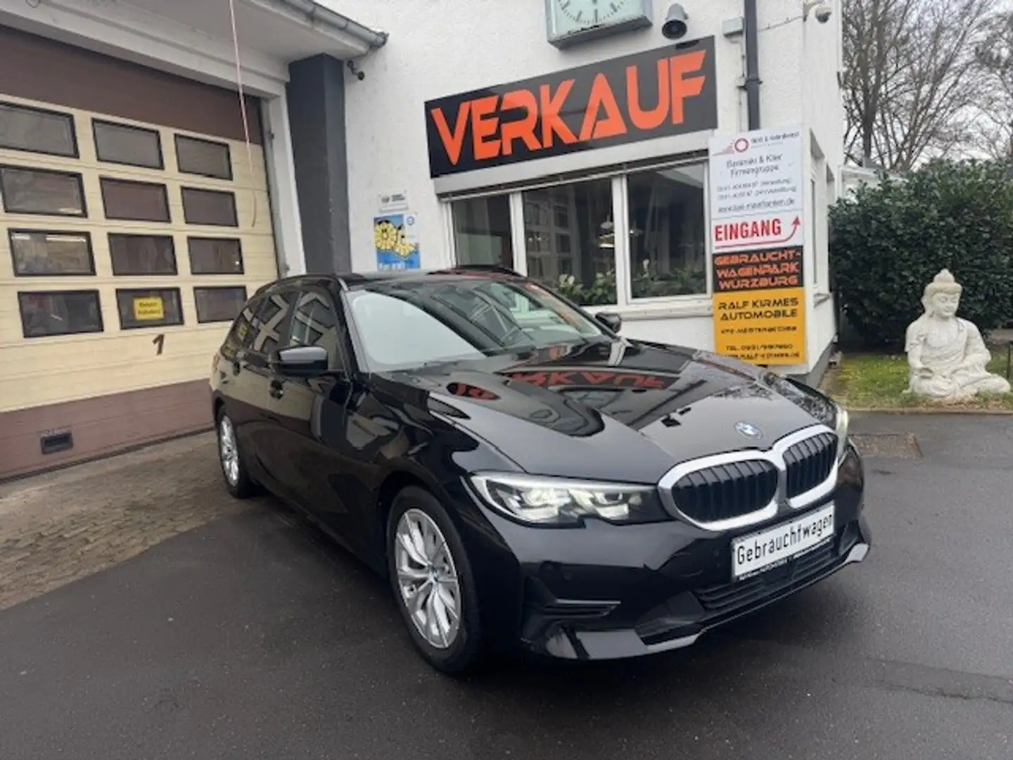 BMW 318 d Touring Automatik Advantage Business Panoram Negro - 1