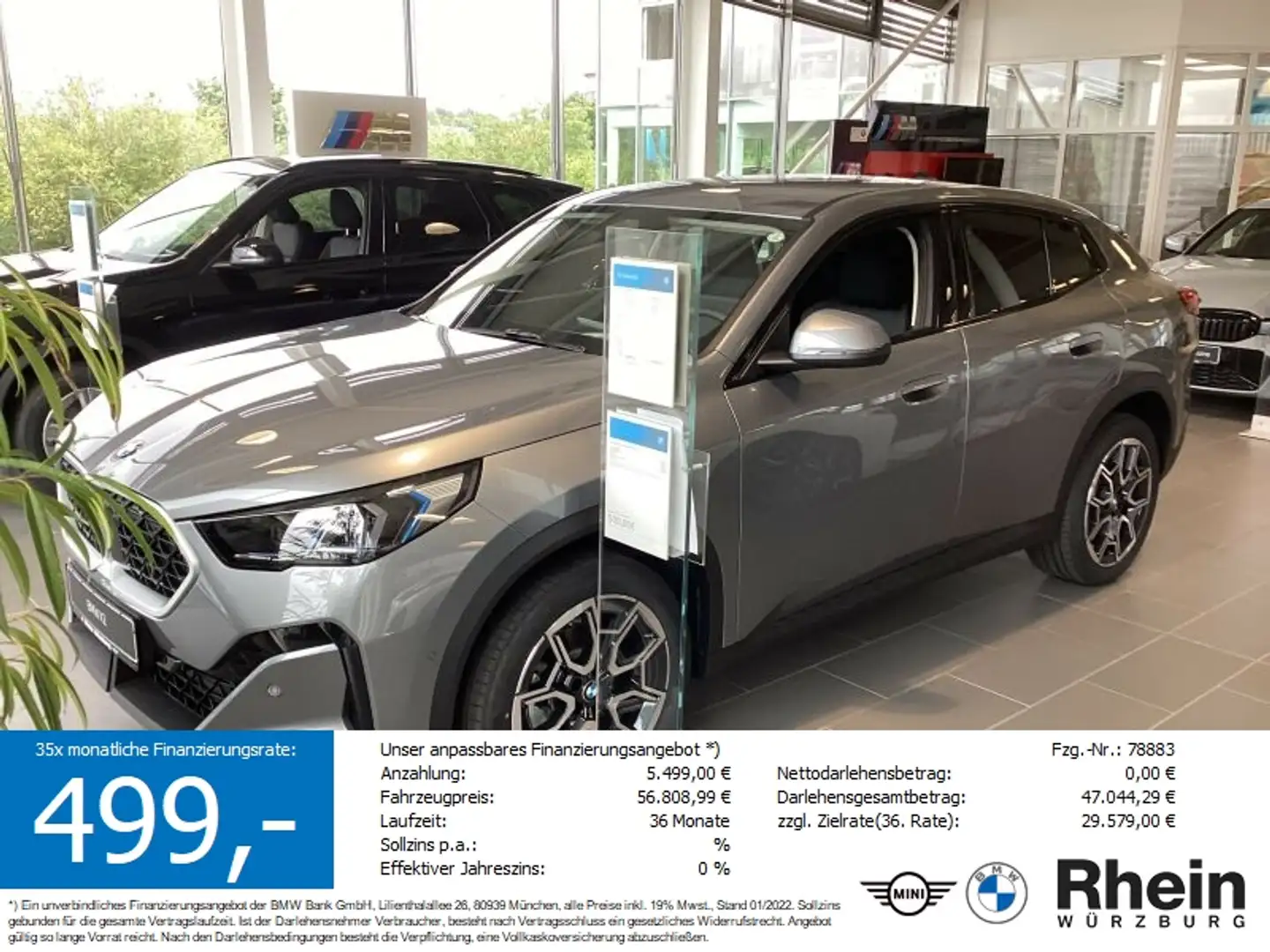 BMW X2 sDrive20d *SOFORT VERFÜGBAR* Grau - 1