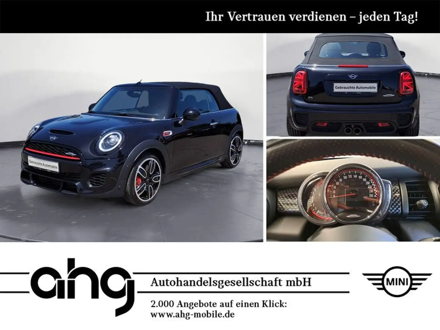 MINI John Cooper Works Cabrio Sport Aut. Klimaaut. Negru - 1