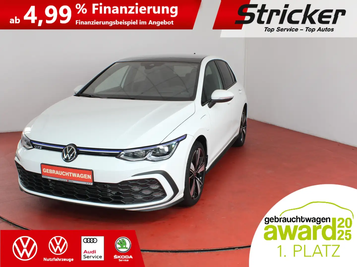 Volkswagen Golf GTE 1.4TSI DSG 308,-ohne Anzahlung Kamera Head-up Weiß - 1