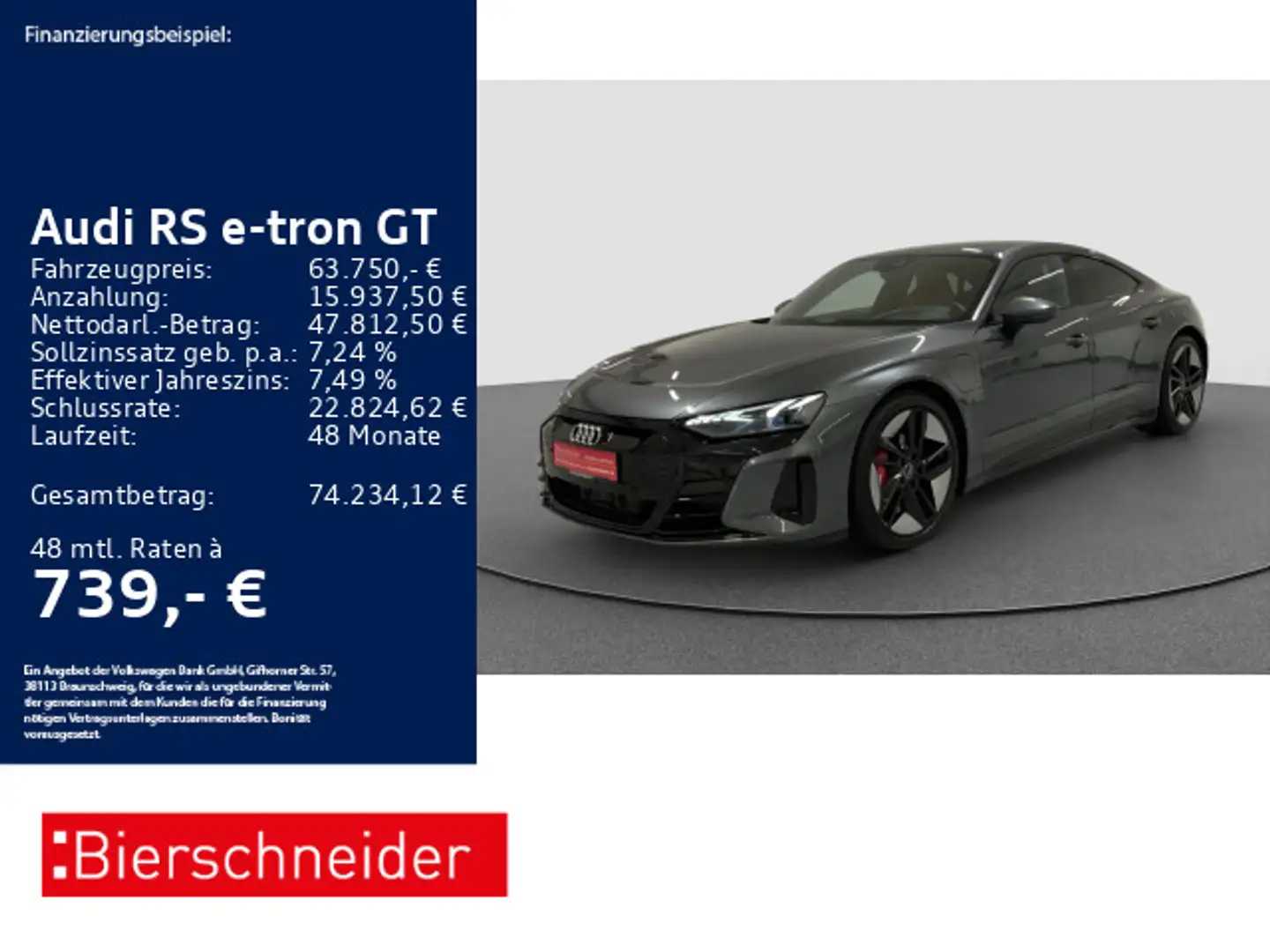 Audi RS e-tron GT KERAMIK LASER HuD B&O 360 Gris - 1