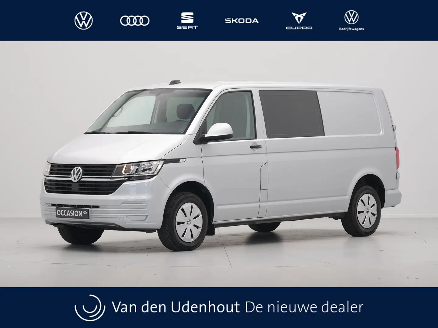 Volkswagen Transporter 2.0 TDI 150pk DSG L2H1 Dubbele Cabine DC Navigatie Grijs - 1