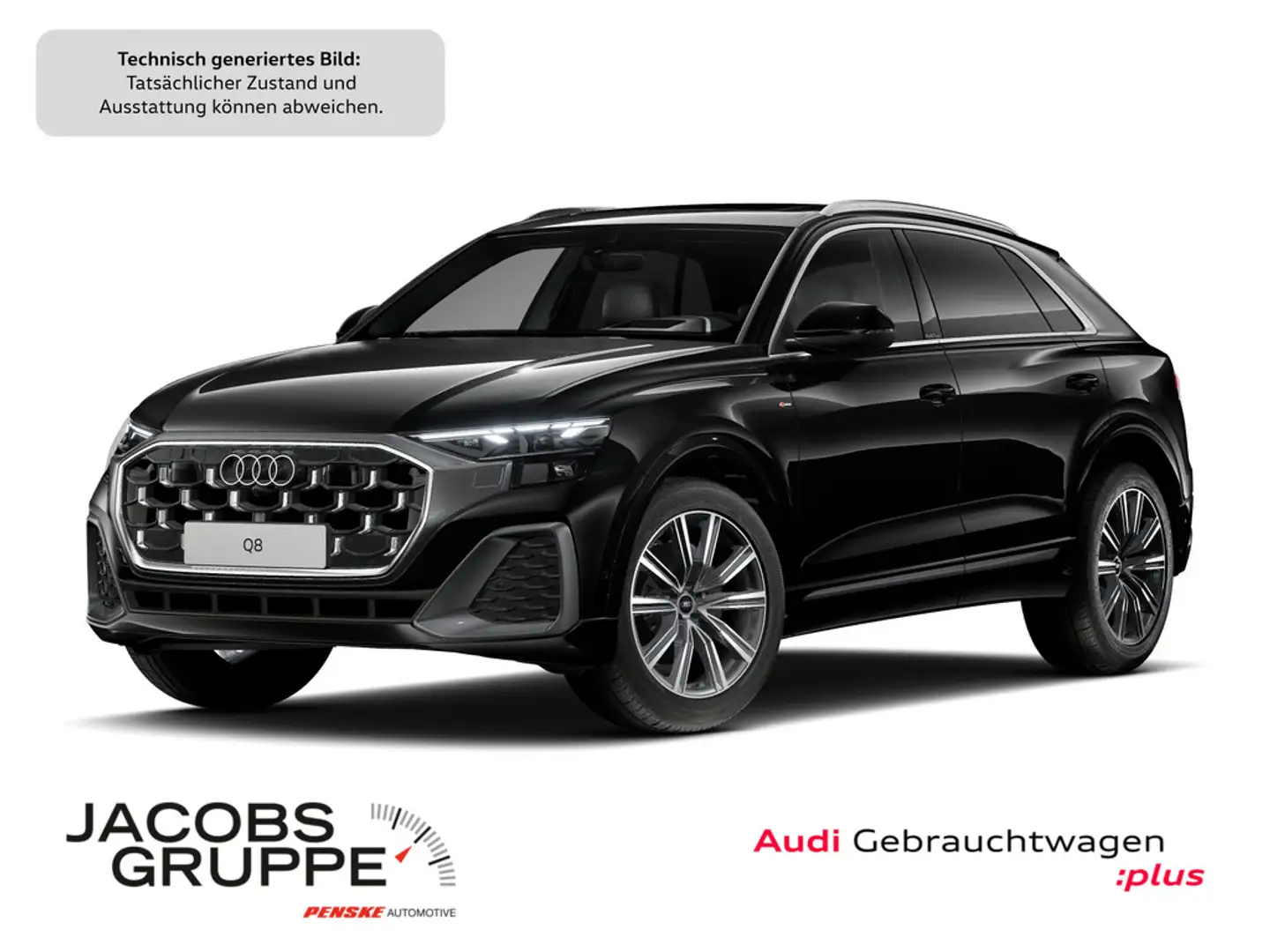 Audi Q8 50 TDI quattro S line ACC,Pano,AHK,HUD Schwarz - 1