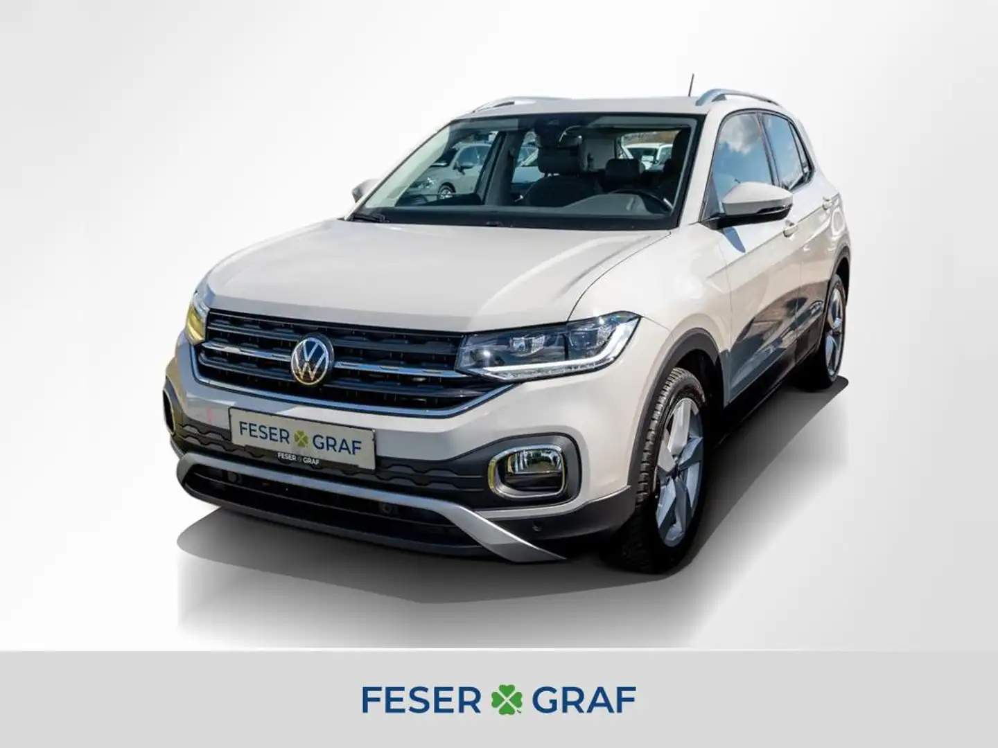 Volkswagen T-Cross Style 1.0 TSI LED/NAVI/APP CONNECT/SHZ Gris - 1