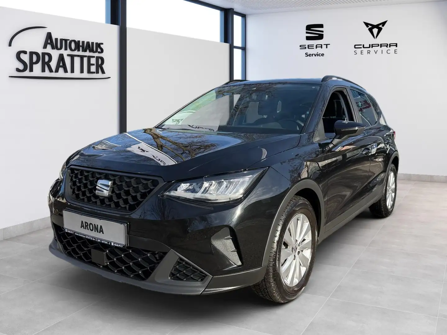 SEAT Arona 1.0 TSI DSG Style NAVI LED SHZ PDC Klima Schwarz - 1