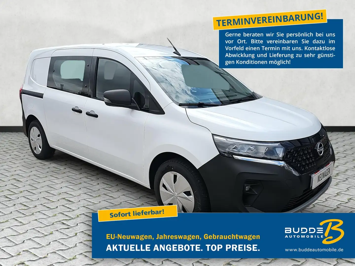 Nissan Townstar EV 45kWh 2.5T L2 AHK CCS LED Leder mSHZ Weiß - 1
