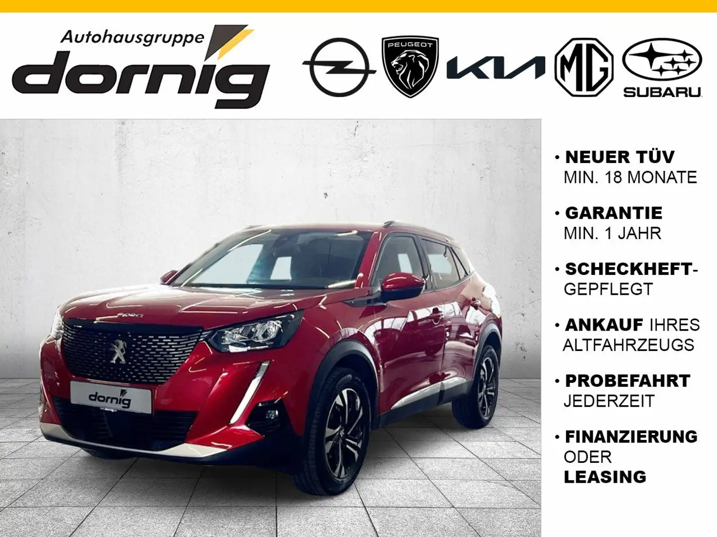 Peugeot 2008 Allure Pack Pure Tech 130 Rot - 1