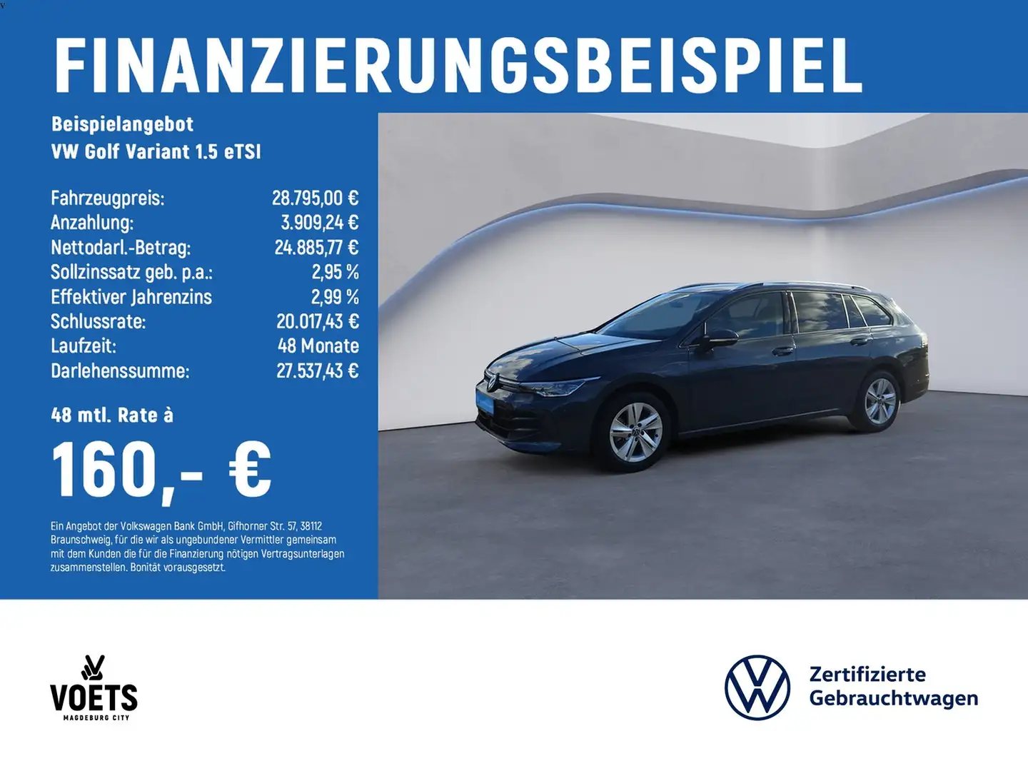Volkswagen Golf Variant 1.5 eTSI Life DSG+KAM+IQ-LIGHT+NAVI Grau - 2