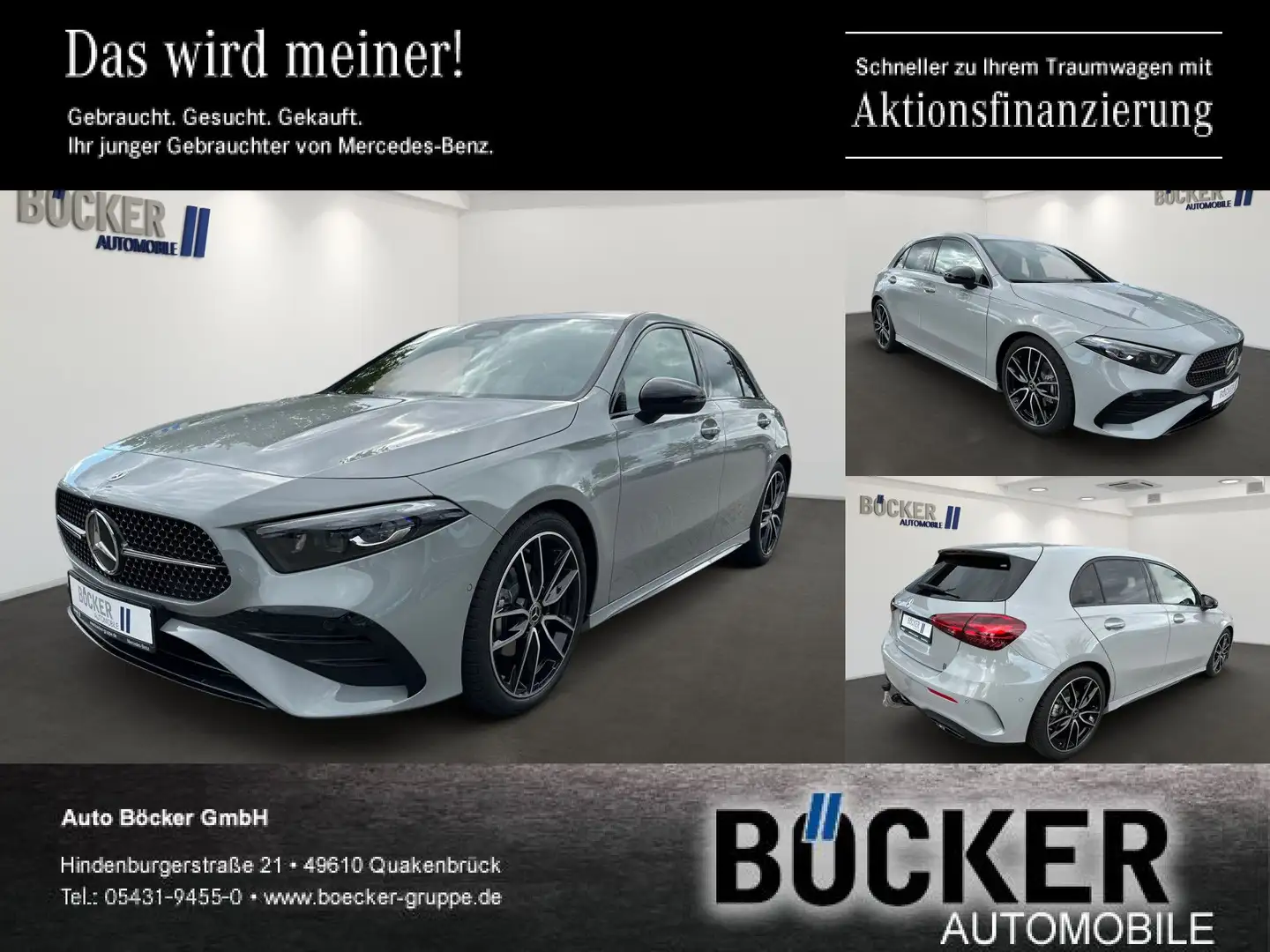 Mercedes-Benz A 200 A200 Special Edition AMG MULTIB AHK DISTRONIC Navi Gris - 1