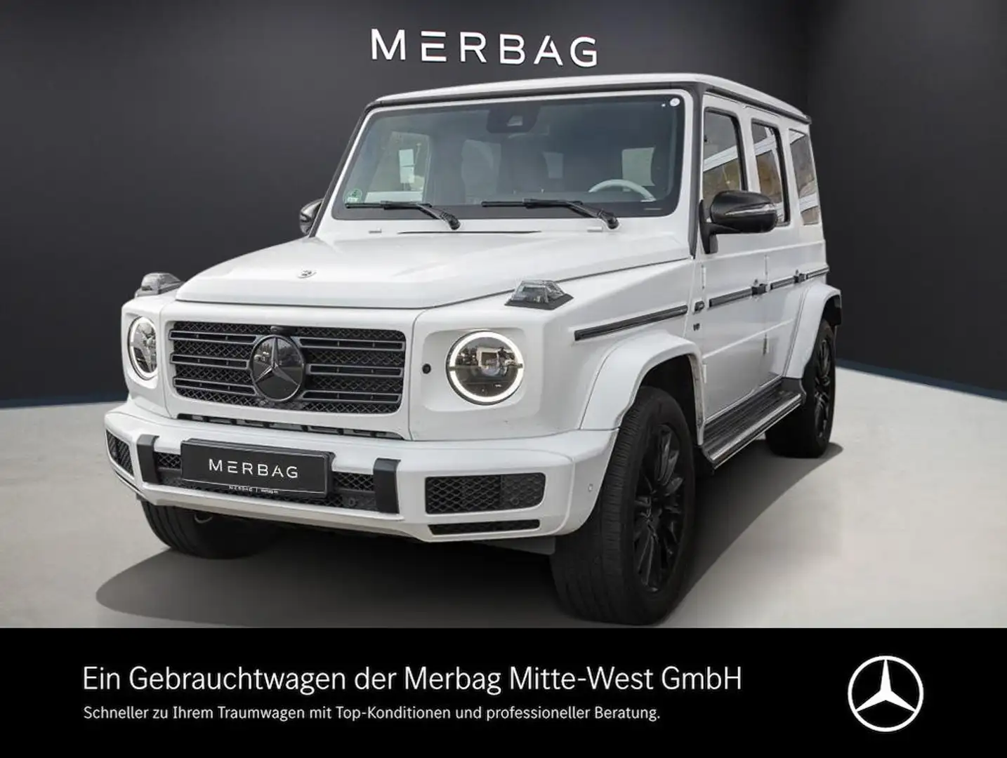 Mercedes-Benz G 500 ACC AHK LED Navi SD Standh. 360 Kam. Leder Weiß - 1