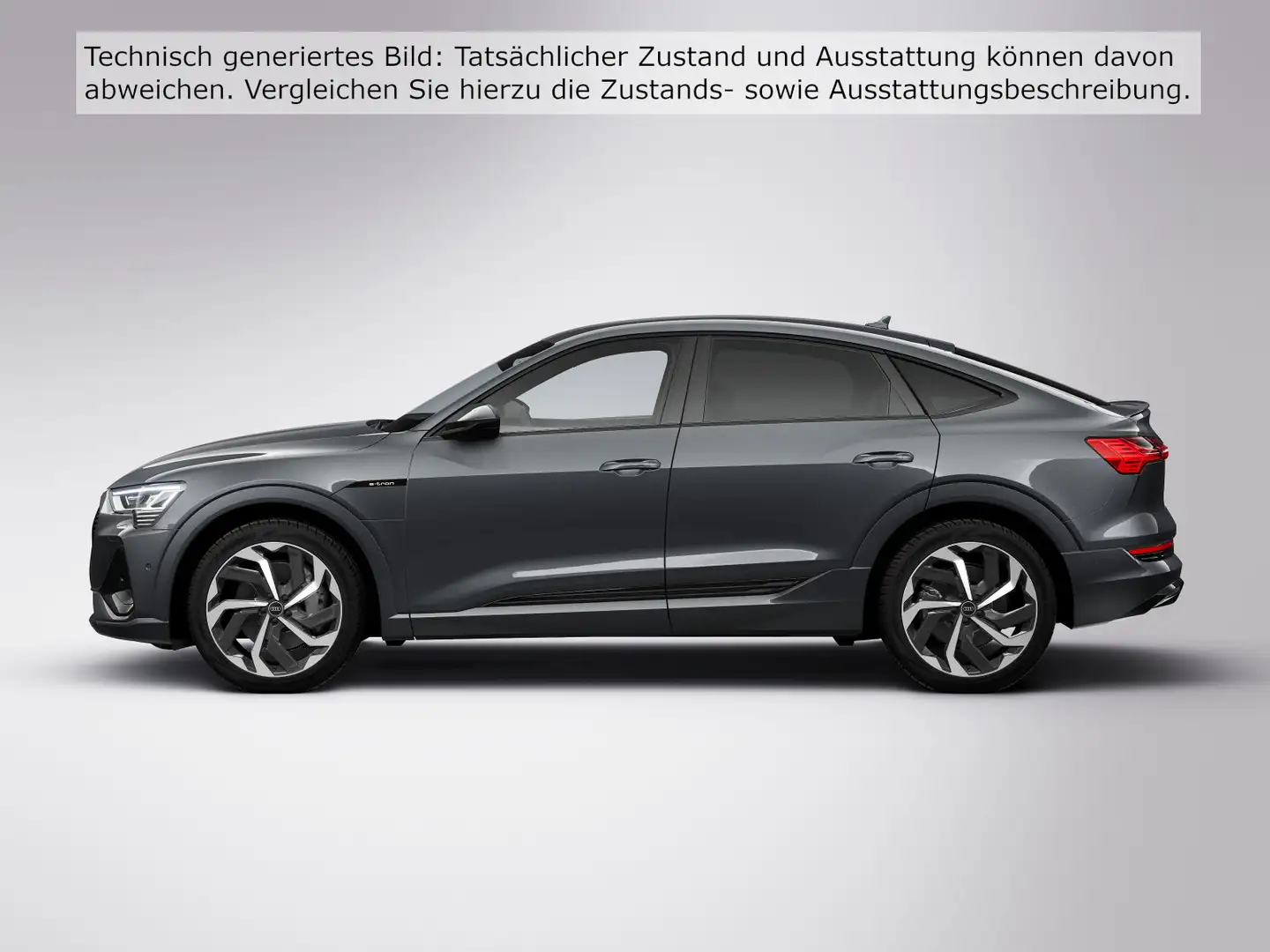 Audi e-tron 55 quattro 300 kW S LINE NAVI P Grau - 2