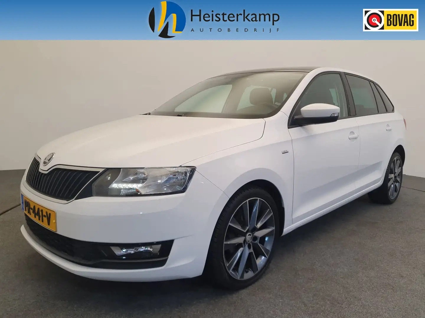 Skoda Rapid/Spaceback 1.0 TSI 95pk DSG/AUT Greentech Drive Panoramadak, Blanc - 1