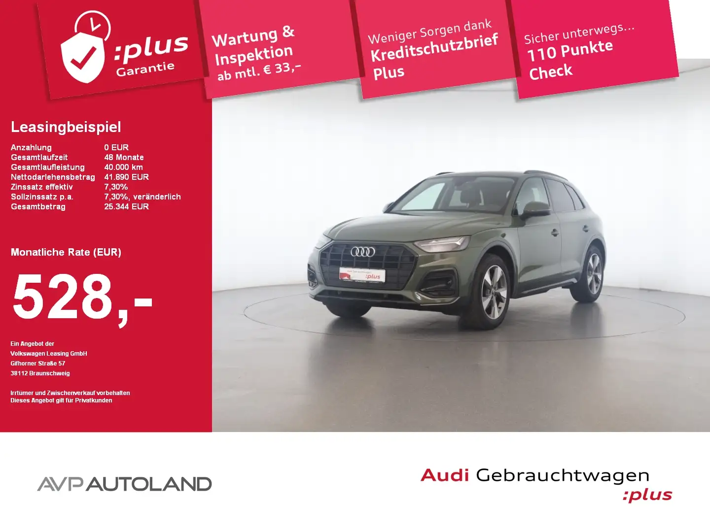 Audi Q5 35 TDI S tronic advanced AHK | MMI NAVI PLUS Zielony - 1