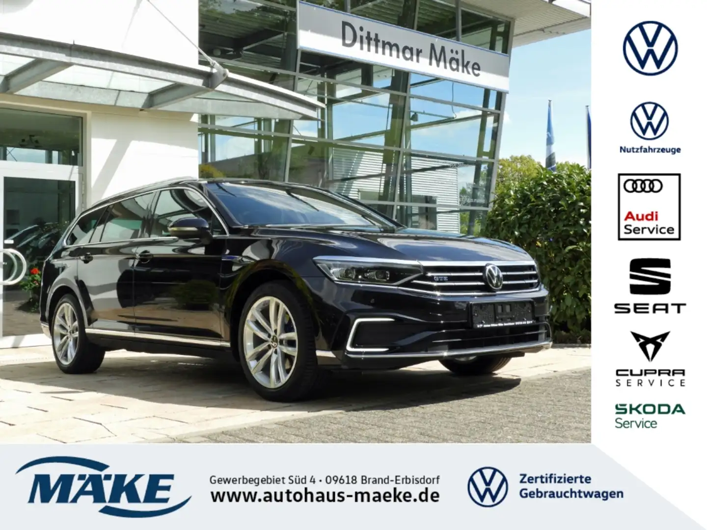 Volkswagen Passat Variant GTE eHybrid DSG LEDER AHZV IQ.L RFK Negro - 1