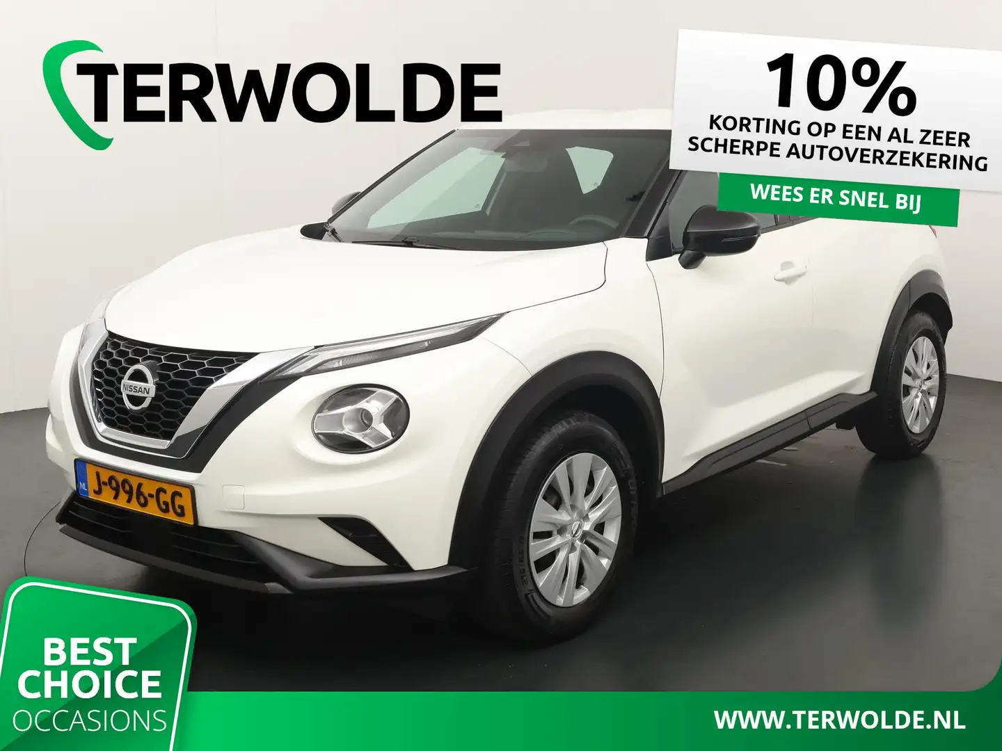 Nissan Juke 1.0 DIG-T Visia | Autonomous Emergency Braking | L Blanc - 1