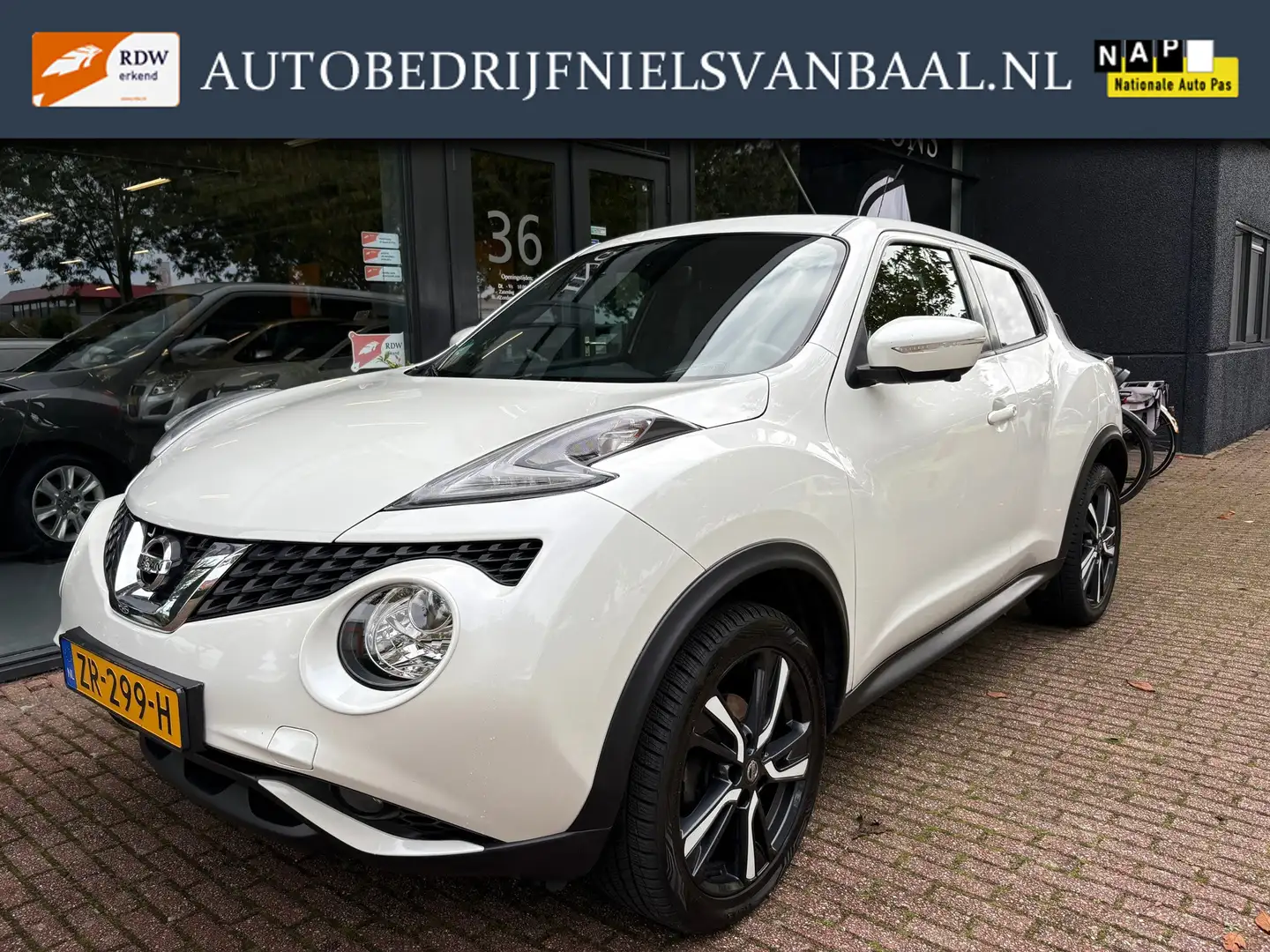 Nissan Juke 1.2 DIG-T S/S N-Vision Clima/Cruise/Navi/Camera Blanc - 1