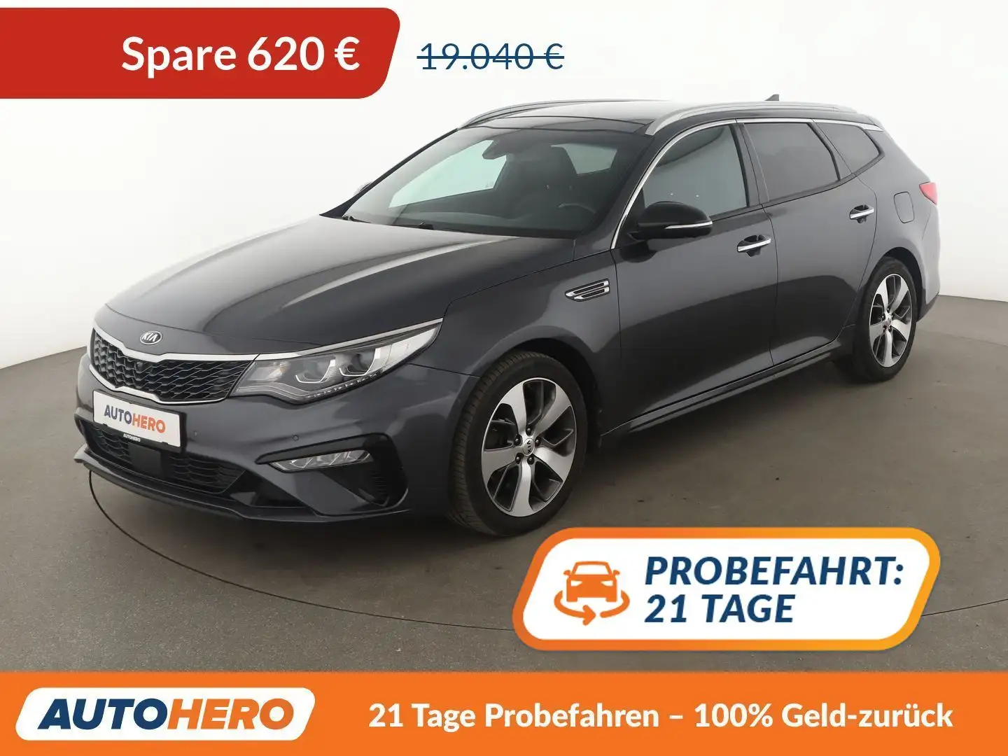 Kia Optima 1.6 TGDI GT Line Aut*NAVI*LED*ACC*CAM*PDC*SHZ* Grau - 1